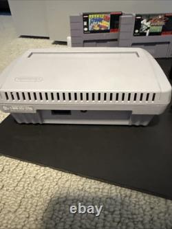 Super Nintendo SNES Jr OEM Video Game Console SNS-101, 5 Games, Complete, Tested