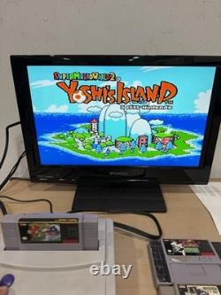 Super Nintendo SNES Jr Video Game Console SNS-101, 6 Games, Complete, Tested