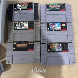 Super Nintendo SNES Jr Video Game Console SNS-101, 6 Games, Complete, Tested