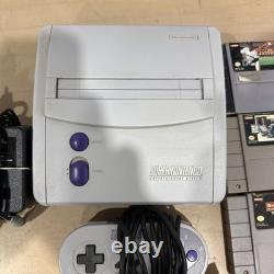 Super Nintendo SNES Jr Video Game Console SNS-101, 6 Games, Complete, Tested