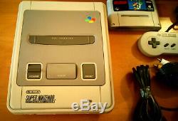 Super Nintendo (SNES) Konsole // +OVP + Original-Kontroller + -Kabel // PAL CIB
