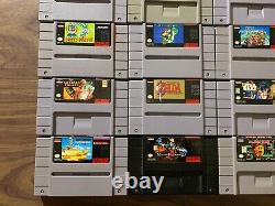 Super Nintendo, SNES LOT Mario World + Kart + All Stars + Zelda + DKC 1+2 +