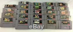 Super Nintendo (SNES) Lot of 24 Cartridges TESTED, Space Ace, Pac-Man, Batman +