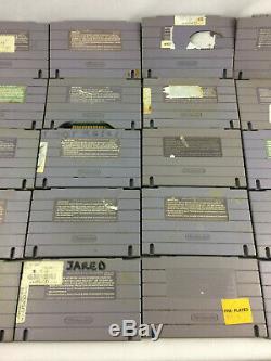 Super Nintendo (SNES) Lot of 24 Cartridges TESTED, Space Ace, Pac-Man, Batman +