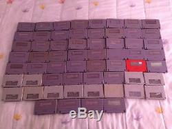 Super Nintendo SNES Lot of 60 Video Games Cartridges Only Super Famicom SFC RARE