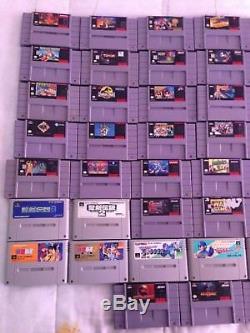 Super Nintendo SNES Lot of 60 Video Games Cartridges Only Super Famicom SFC RARE