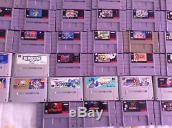 Super Nintendo SNES Lot of 60 Video Games Cartridges Only Super Famicom SFC RARE