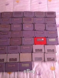 Super Nintendo SNES Lot of 60 Video Games Cartridges Only Super Famicom SFC RARE