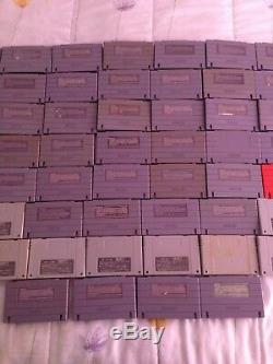 Super Nintendo SNES Lot of 60 Video Games Cartridges Only Super Famicom SFC RARE