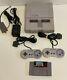 Super Nintendo Snes Mario Kart Console 2 Controllers Authentic Clean And Tested