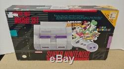 Super Nintendo SNES Mario World & All Stars System Console In Box 2 Complete OEM