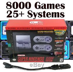 Super Nintendo SNES Mini Classic Edition Modded with 8000 Games withUSB OTG -NEW