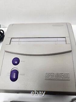 Super Nintendo SNES Mini Jr System Bundle with Games 1 Controllers Tested