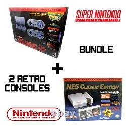 Super Nintendo SNES + NES Classic Bundle