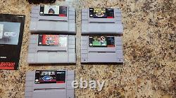 Super Nintendo SNES Original System Console Complete Multiple Games Tested Works
