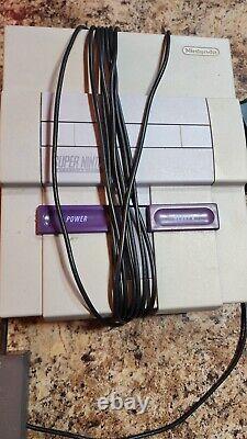 Super Nintendo SNES Original System Console Complete Multiple Games Tested Works