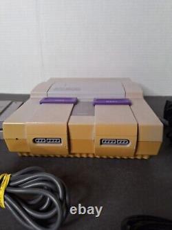Super Nintendo SNES Original System Console- Tested & Working 2 GAMES INCLUDED