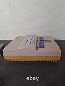Super Nintendo SNES Original System Console- Tested & Working 2 GAMES INCLUDED