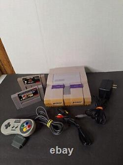 Super Nintendo SNES Original System Console- Tested & Working 2 GAMES INCLUDED