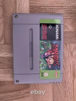 Super Nintendo SNES Pal Fah/noe Konami Zombies Game