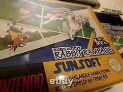 Super Nintendo SNES RABBIT RAMPAGE FAH tres bel exemplaire en fr