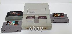 Super Nintendo SNES SNS-001 Console Authentic Tested Working No Wires with Games