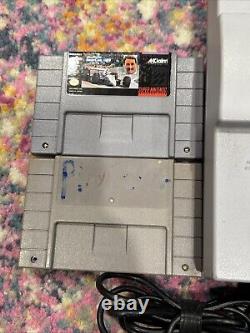 Super Nintendo SNES SNS-001 Console With ASCII Controller, 5 Games & Cables