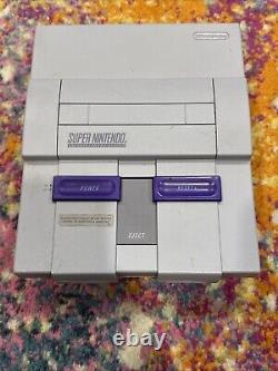 Super Nintendo SNES SNS-001 Console With ASCII Controller, 5 Games & Cables