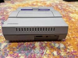 Super Nintendo SNES SNS-001 Console With ASCII Controller, 5 Games & Cables