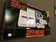 Super Nintendo (snes) Set Complete In Box With 2 Controllers- Super Mario World