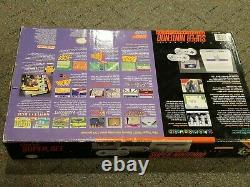 Super Nintendo (SNES) Set Complete In Box with 2 controllers- Super Mario World