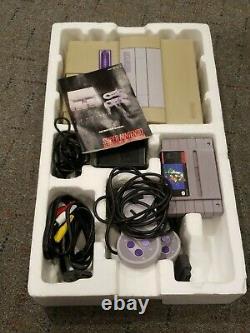 Super Nintendo (SNES) Set Complete In Box with 2 controllers- Super Mario World