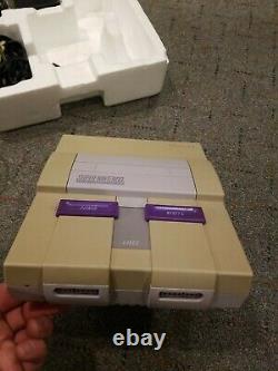 Super Nintendo (SNES) Set Complete In Box with 2 controllers- Super Mario World
