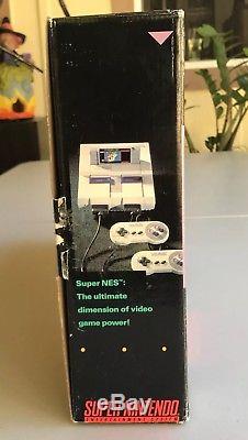 Super Nintendo SNES Set Console System Box Super Mario World Complete CIB