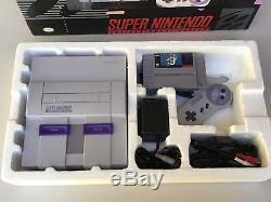 Super Nintendo SNES Set Console System Box Super Mario World Complete CIB