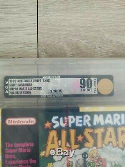 Super Nintendo SNES Super Mario All Stars Red strip New Sealed PAL