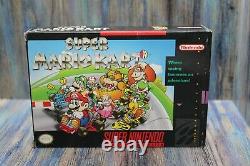 Super Nintendo SNES Super Mario Kart Tested Authentic Clean Complete MINTY