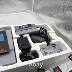 Super Nintendo SNES Super Mario World Console CIB COMPLETE BEAUTIFUL