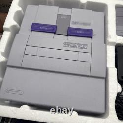 Super Nintendo SNES Super Mario World Console CIB COMPLETE BEAUTIFUL