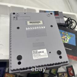 Super Nintendo SNES Super Mario World Console CIB COMPLETE BEAUTIFUL