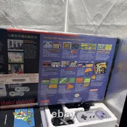 Super Nintendo SNES Super Mario World Console CIB COMPLETE BEAUTIFUL