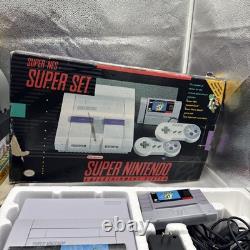Super Nintendo SNES Super Mario World Console CIB COMPLETE BEAUTIFUL