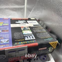 Super Nintendo SNES Super Mario World Console CIB COMPLETE BEAUTIFUL
