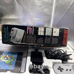 Super Nintendo SNES Super Mario World Console CIB COMPLETE BEAUTIFUL