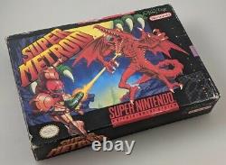 Super Nintendo SNES Super Metroid Complete CIB