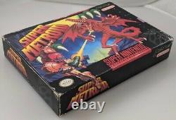 Super Nintendo SNES Super Metroid Complete CIB