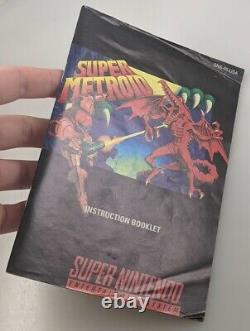 Super Nintendo SNES Super Metroid Complete CIB