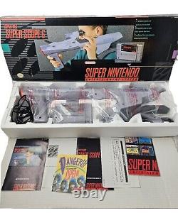 Super Nintendo SNES Super Scope 6 Light Gun 100% Complete in Box CIB RARE