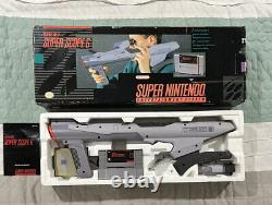 Super Nintendo SNES Super Scope 6 Light Gun Complete in Box with Game & Manual CIB