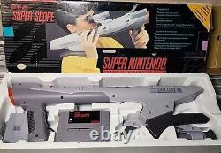 Super Nintendo SNES Super Scope Light Gun CIB WITH BOX Complete